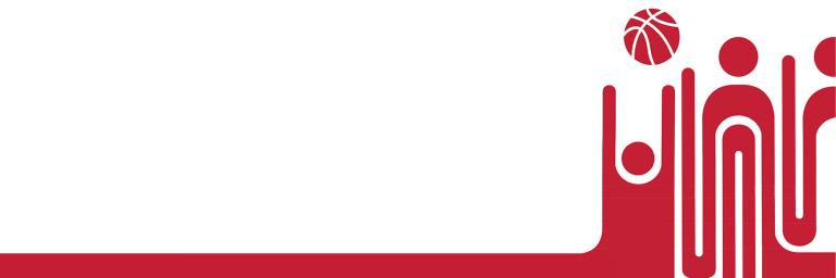 Stylized Muni logo showing a stick figure reaching for a basketball